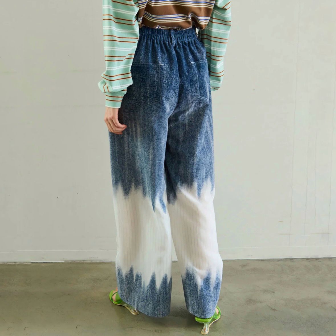 【残り一点】フロッキーデニムパンツ