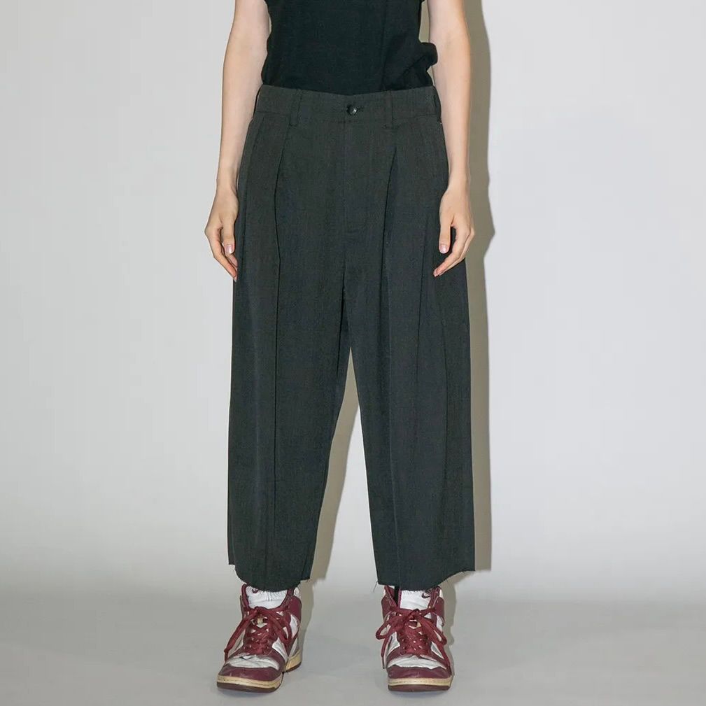 【残り一点】ウォッシャブルツイルワイドパンツ