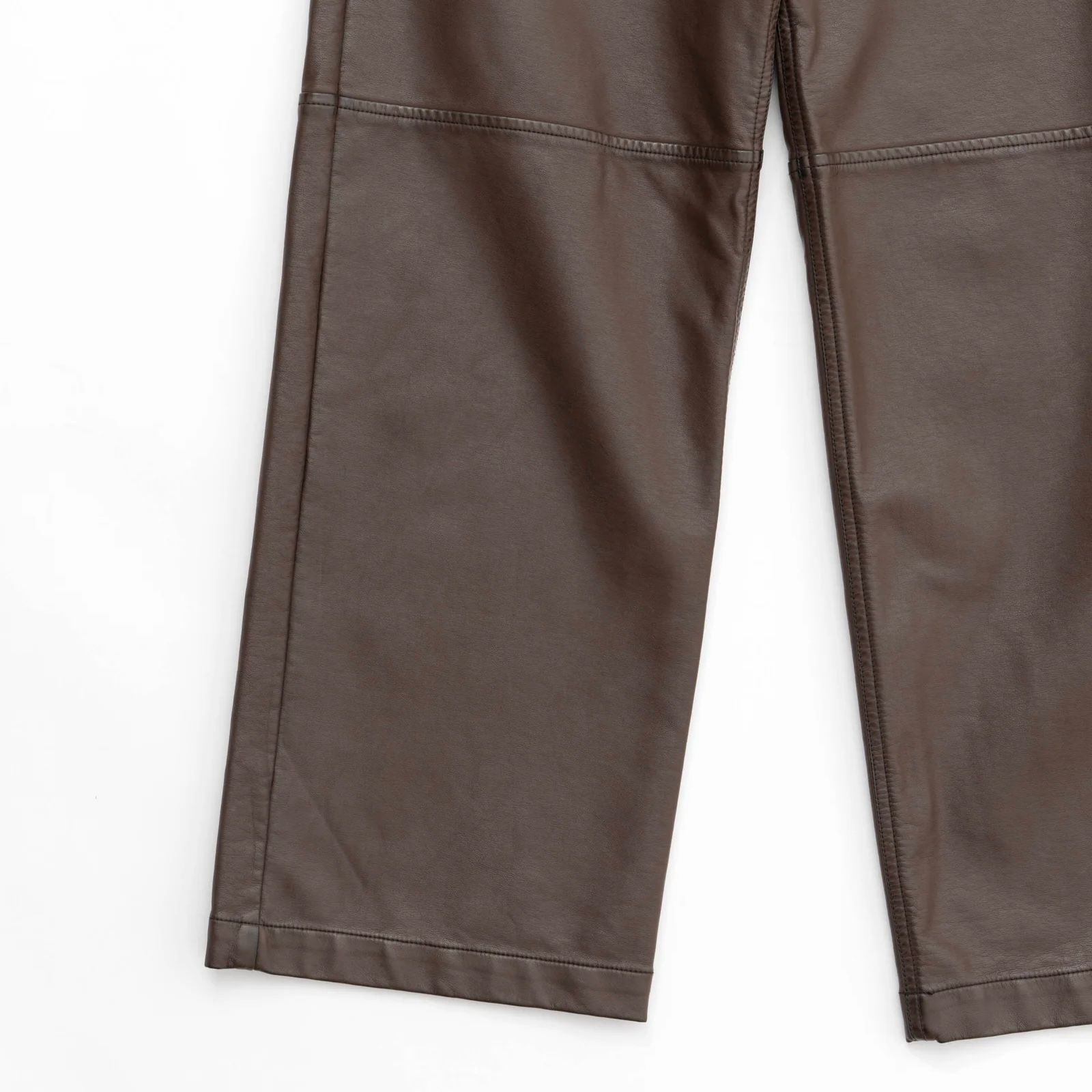 【残り一点】Washed Vegan Leather Wide Straight Pants
