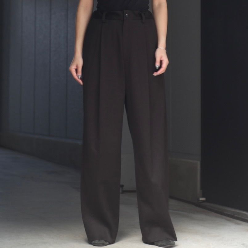 ssstein - 【残り一点】W/SI Satin Twist Seam Wide Easy Trousers | ACRMTSM ONLINE  STORE