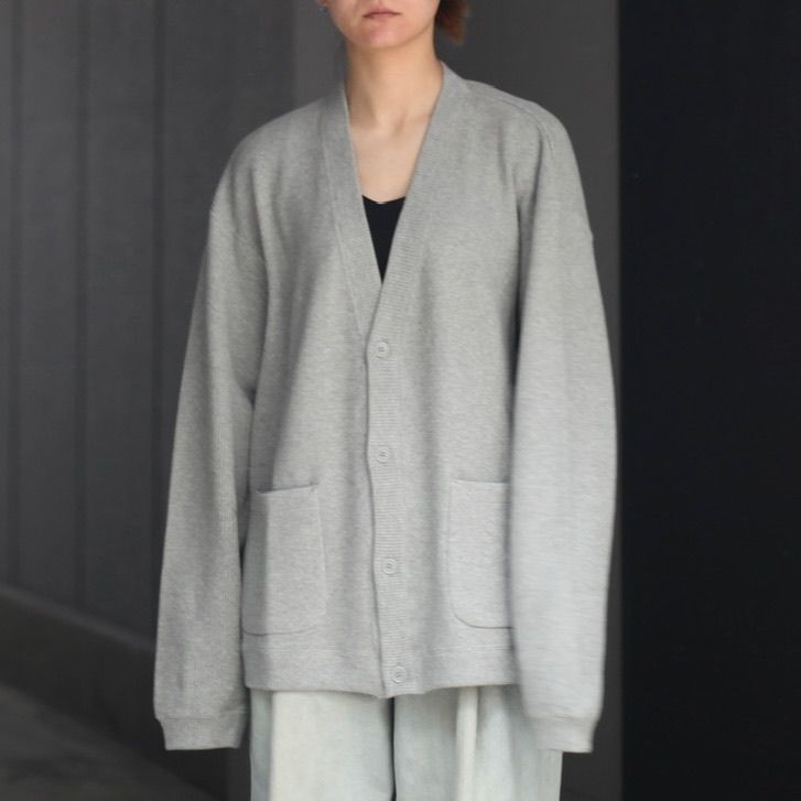 UNIVERSAL PRODUCTS PIQUE CARDIGAN GRAY | unimac.az