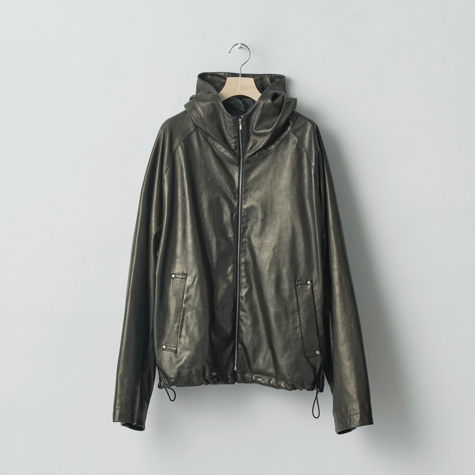 stein - 【残りわずか】Leather Hooded Short Jacket | ACRMTSM ONLINE ...