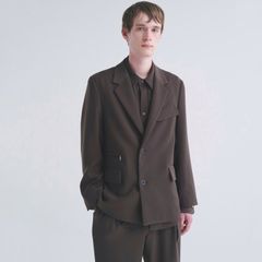 【残り一点】Double Cloth Twill Zip Pocket Tailored Jacket