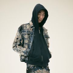 【残り一点】Hard-Washed Damaged Denim Jacket