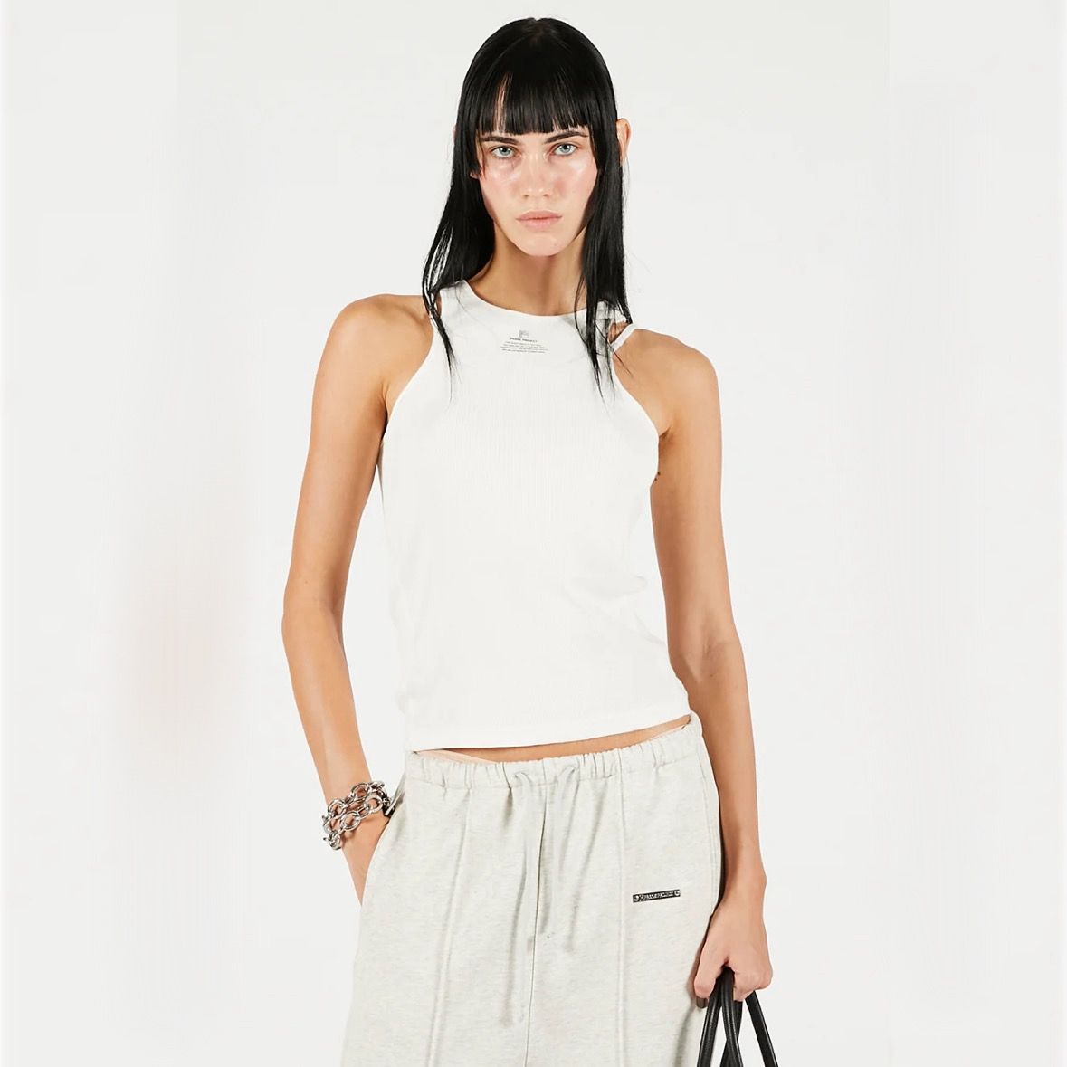【残り一点】Front Logo Rib Tank Top