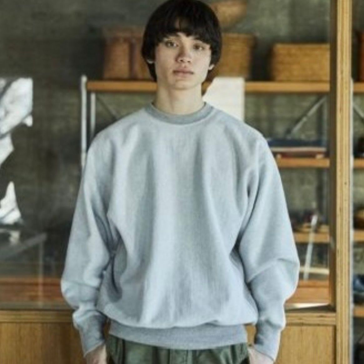 【残り一点】Heavy Weight Vintage Crew Neck Sweat Shirt