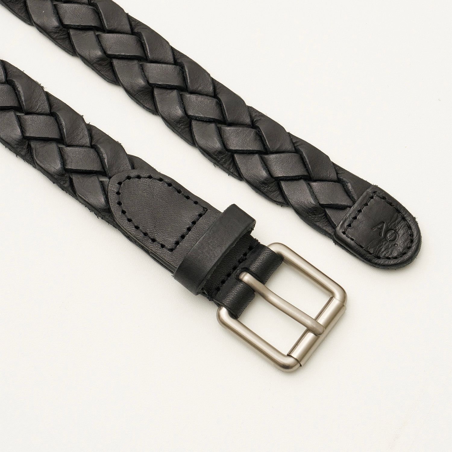 【残りわずか】Narrow Leather Mesh Belt