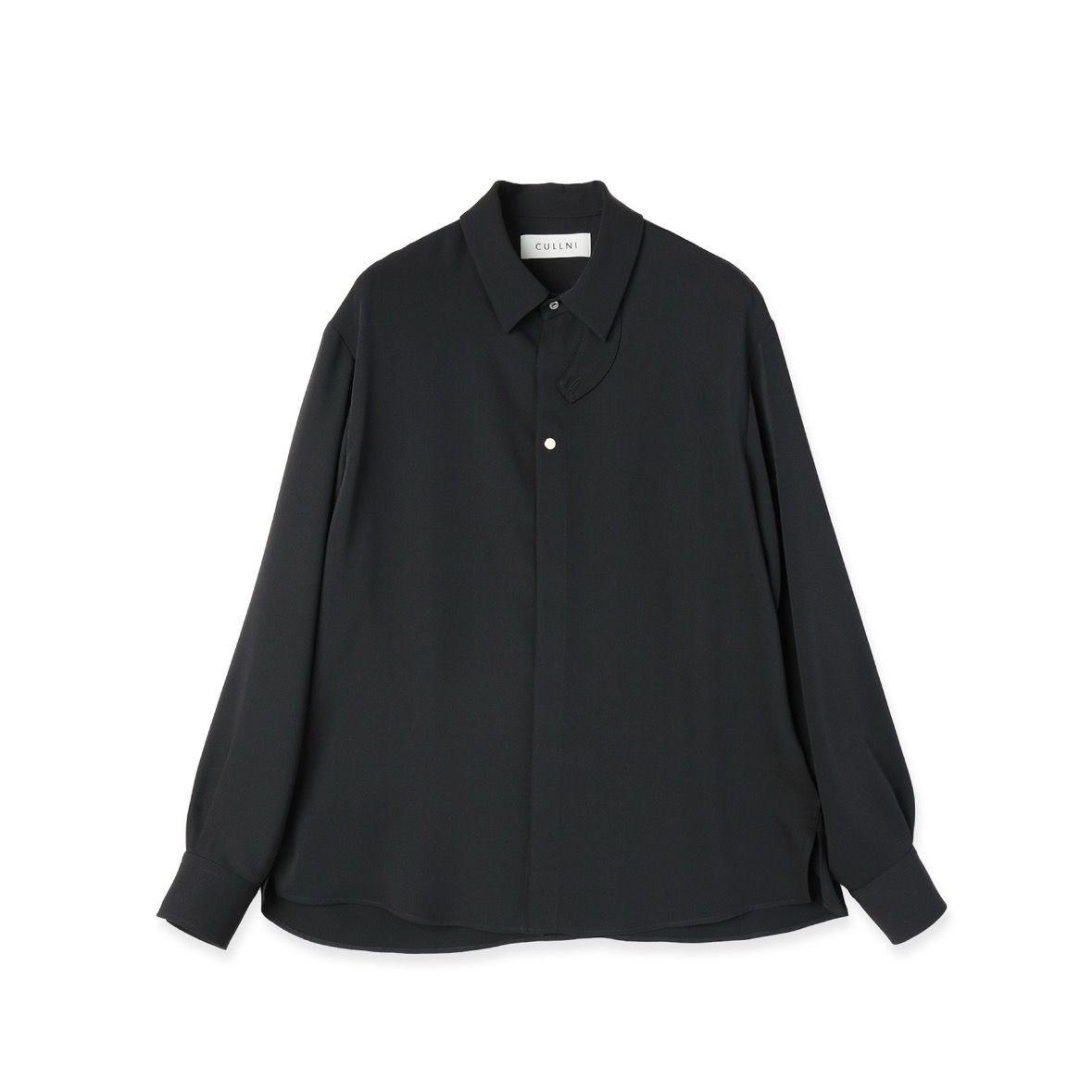 【残り一点】Double Cloth Chin Tab Long Sleeve Shirt