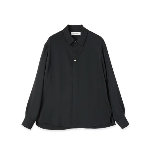 【残り一点】Double Cloth Chin Tab Long Sleeve Shirt