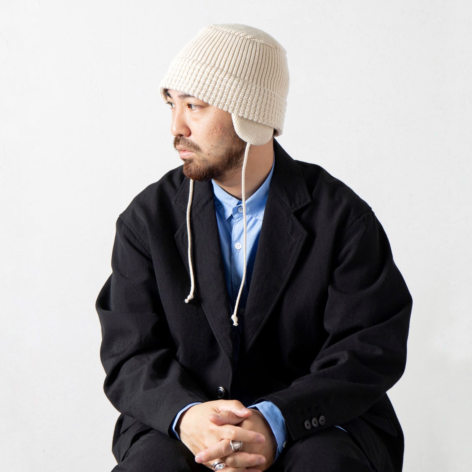 【残り一点】Ear Knit Bucket Hat