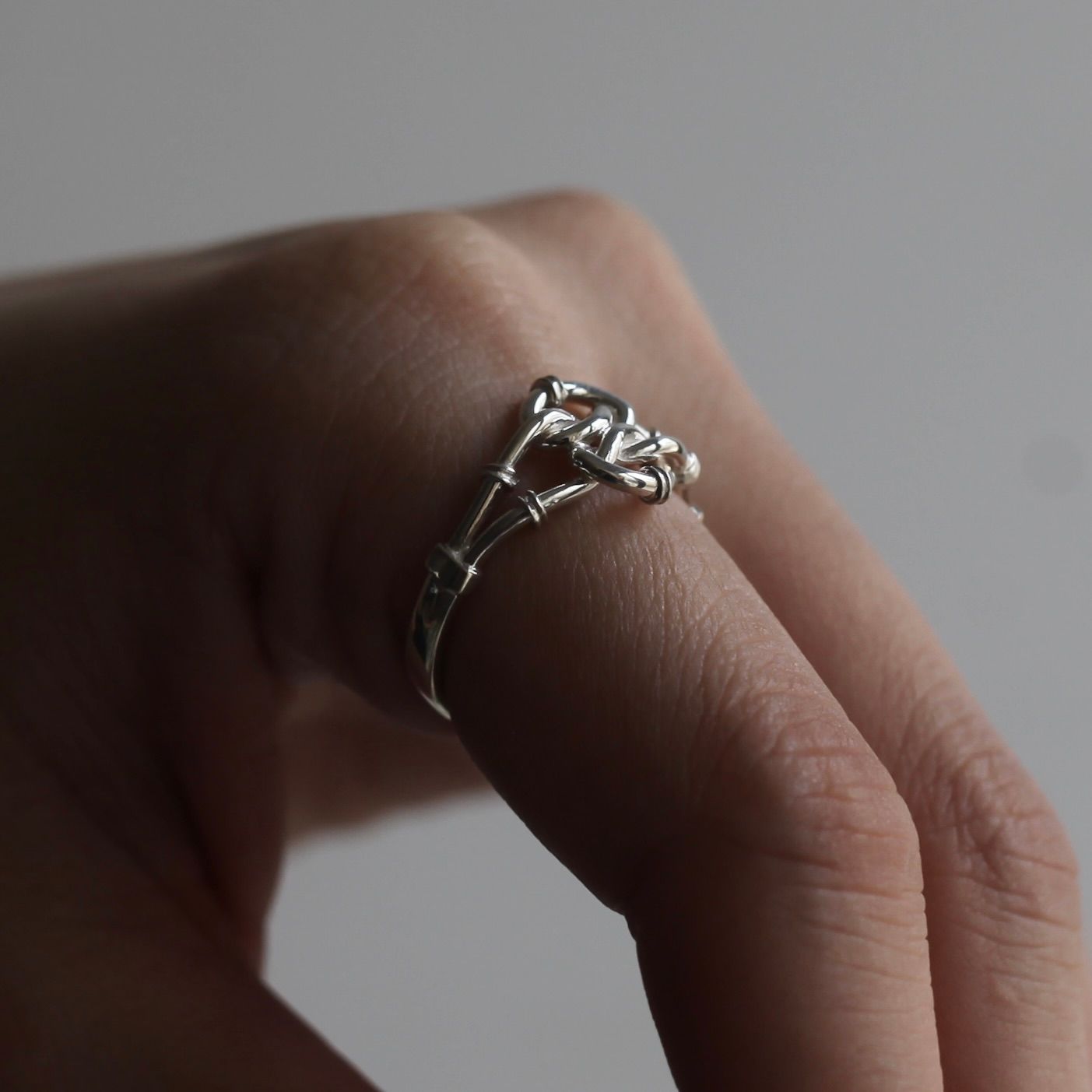 【残り一点】Vintage Vertical Knot Ring