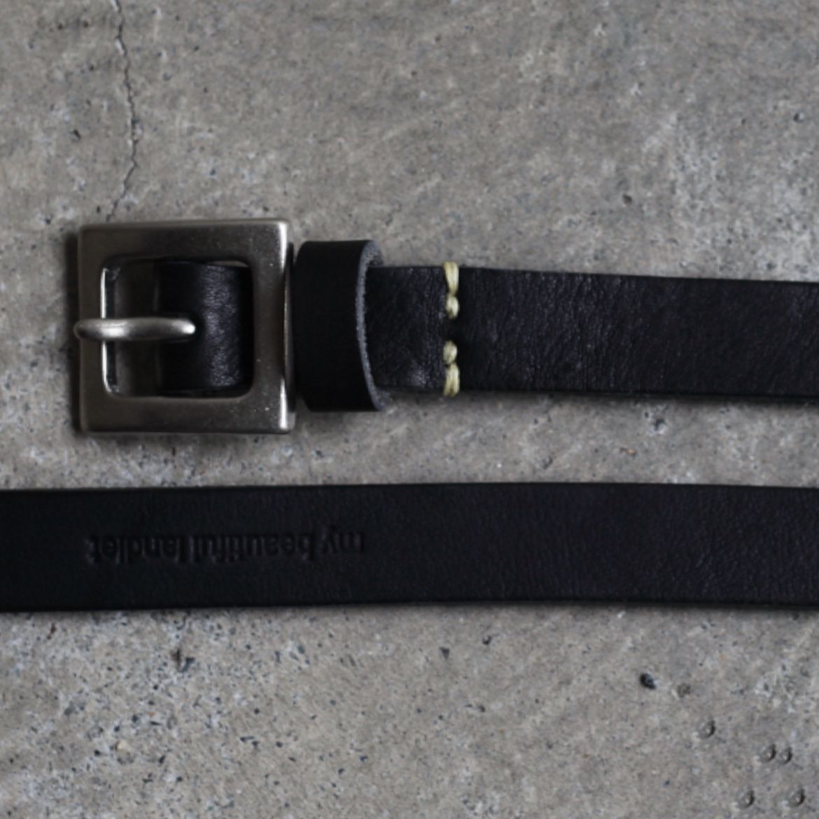 【残りわずか】レザーロングベルト_S(SQUARE)