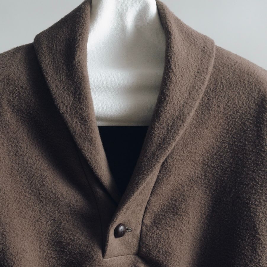 【残り一点】Shawl Collar Cotton Fleece Jacket