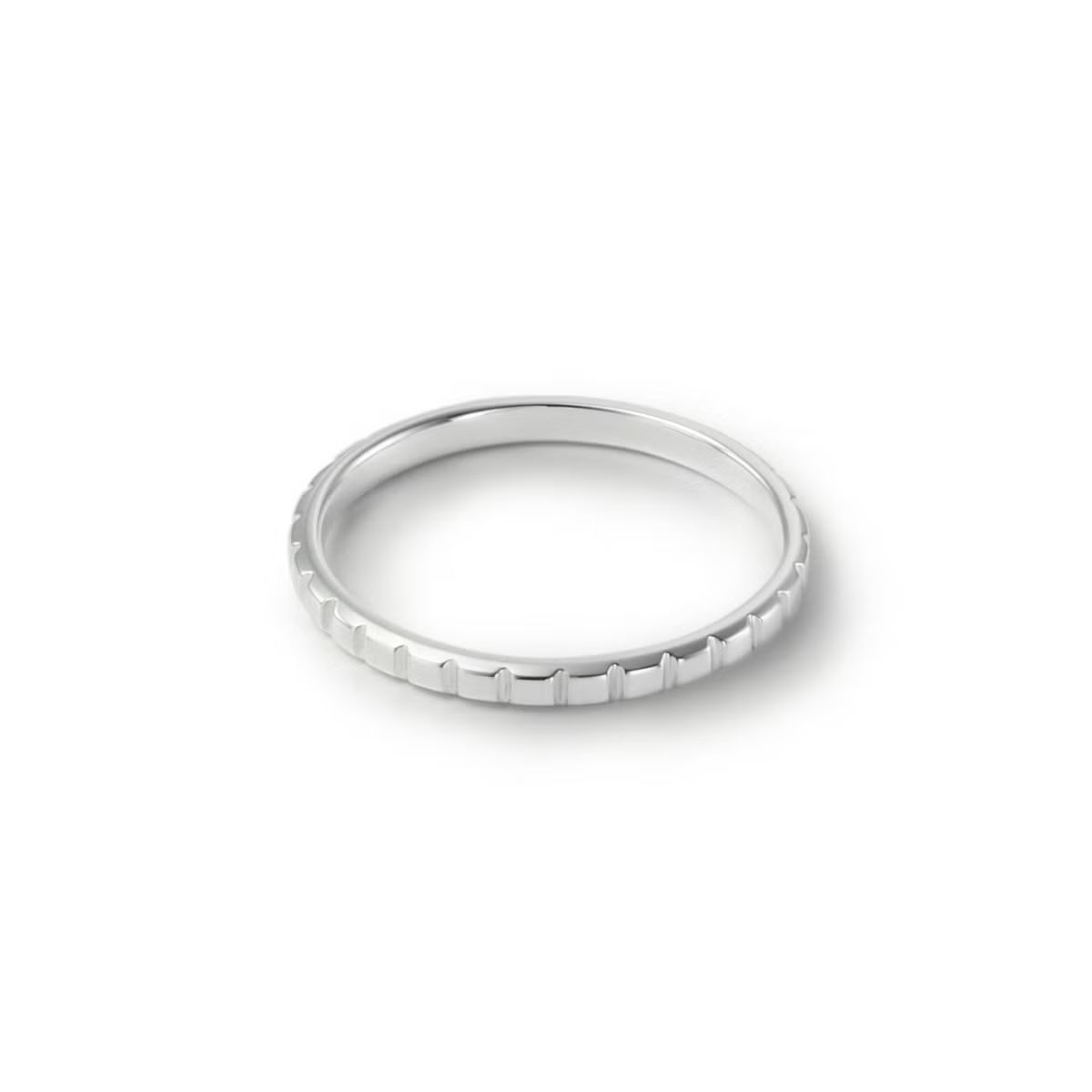 【お取り寄せ注文可能】Flat Studs Ring S(PLATINUM950)