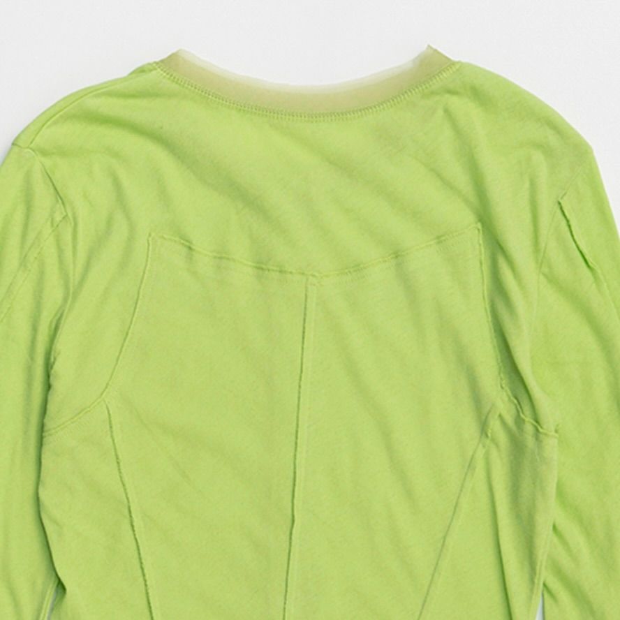 【残り一点】ヘンリーネックシアートップ