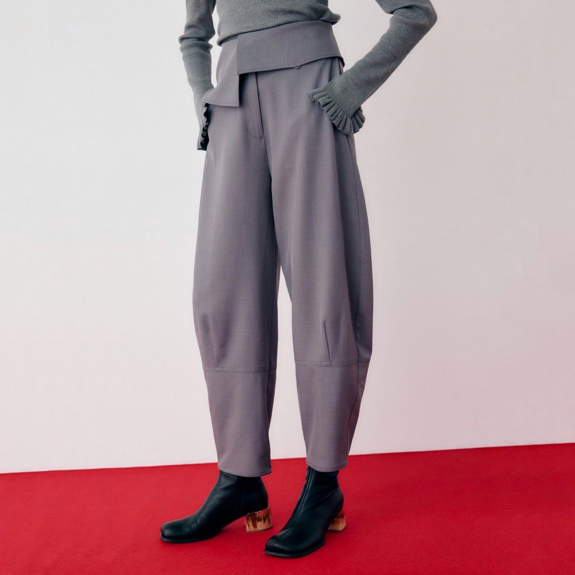 【残り一点】Cocoon Peplum 2way Pants