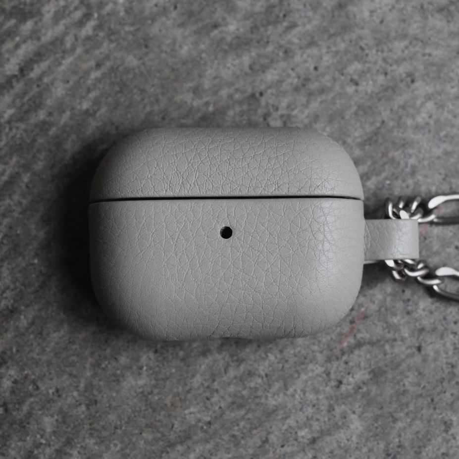 【残り一点】チェーン付レザーAir Pods Proケース(WHITE BEIGE)