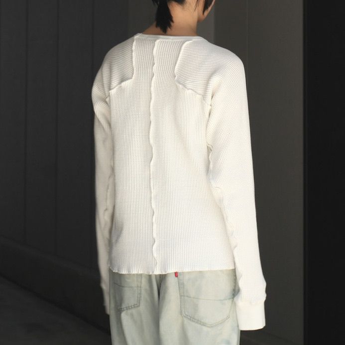 【残りわずか】Waffle Thermal Long Sleeve T-shirt