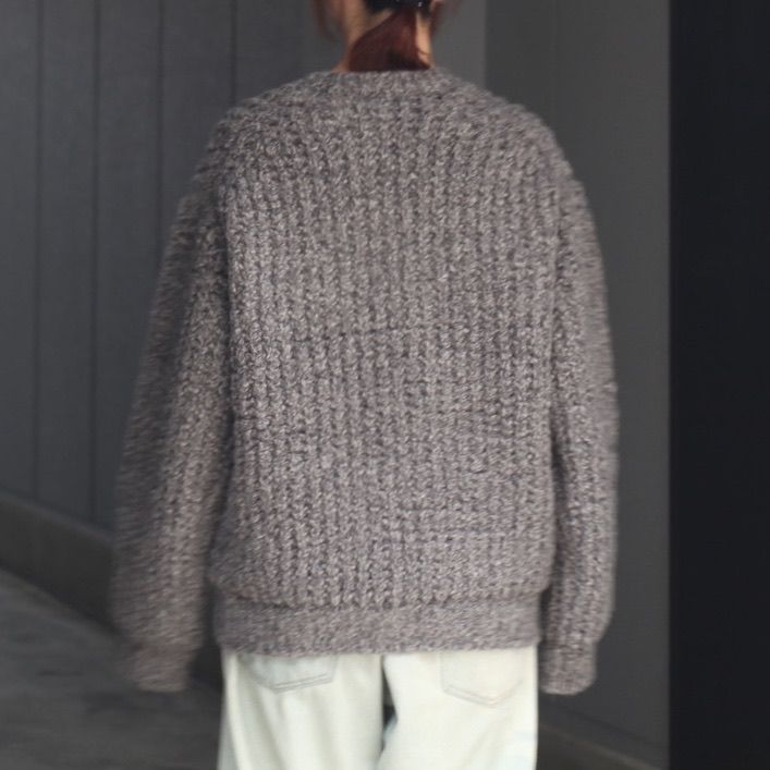 【残り一点】Baby Alpaca Big Waffle Sweater