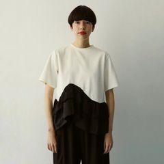 【残り一点】Frill Hem Ponte Tops