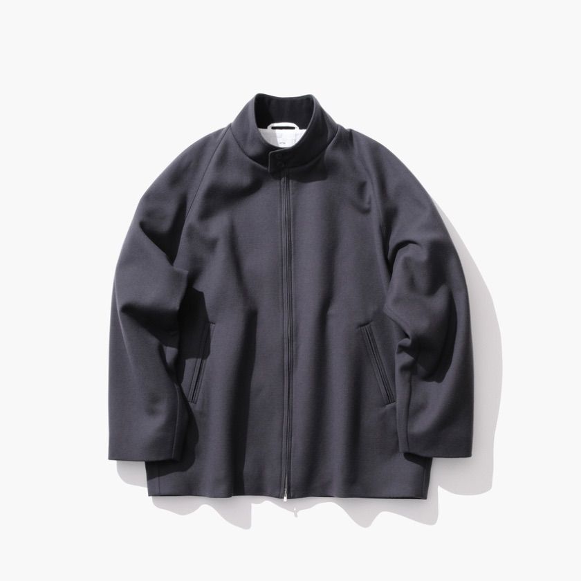 ATON - 【残り一点】Super 160s Double Saxony Harrington Jacket