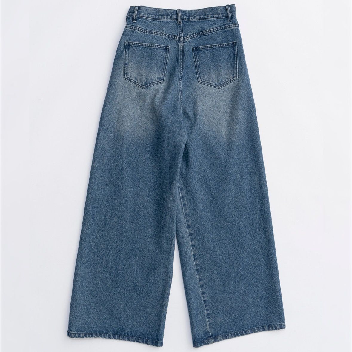 【残り一点】2way Asymmetry Tuck Denim