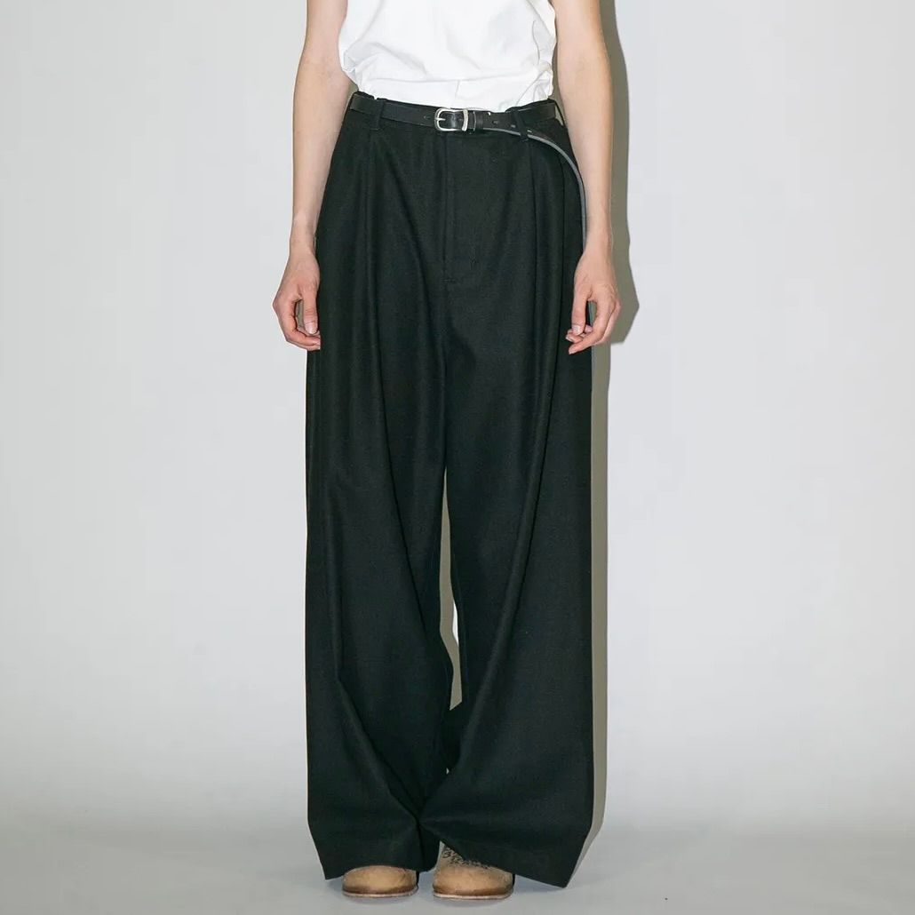 【残り一点】コットンツイルワイドパンツ