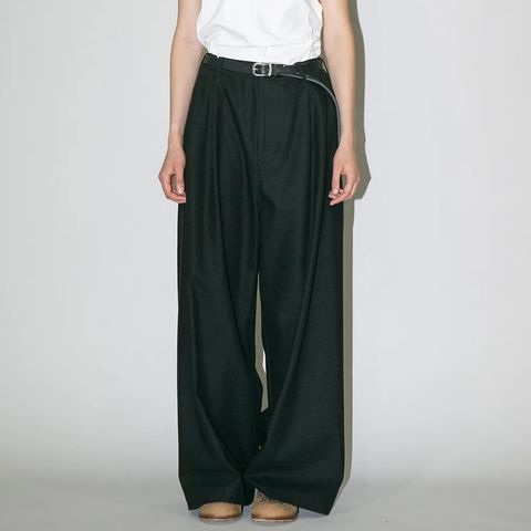 【残り一点】コットンツイルワイドパンツ