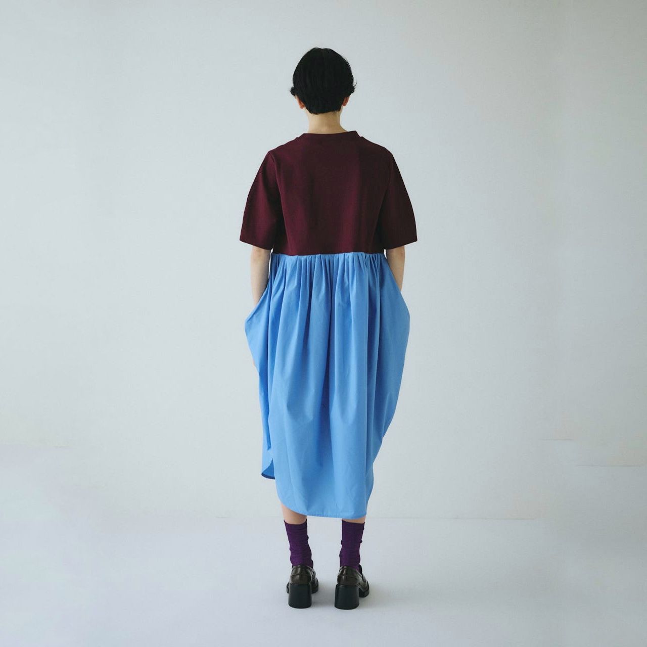 【残り一点】Cut Docking Shirt Dress