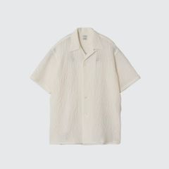 【残り一点】Embroidery Open Collar Shirt