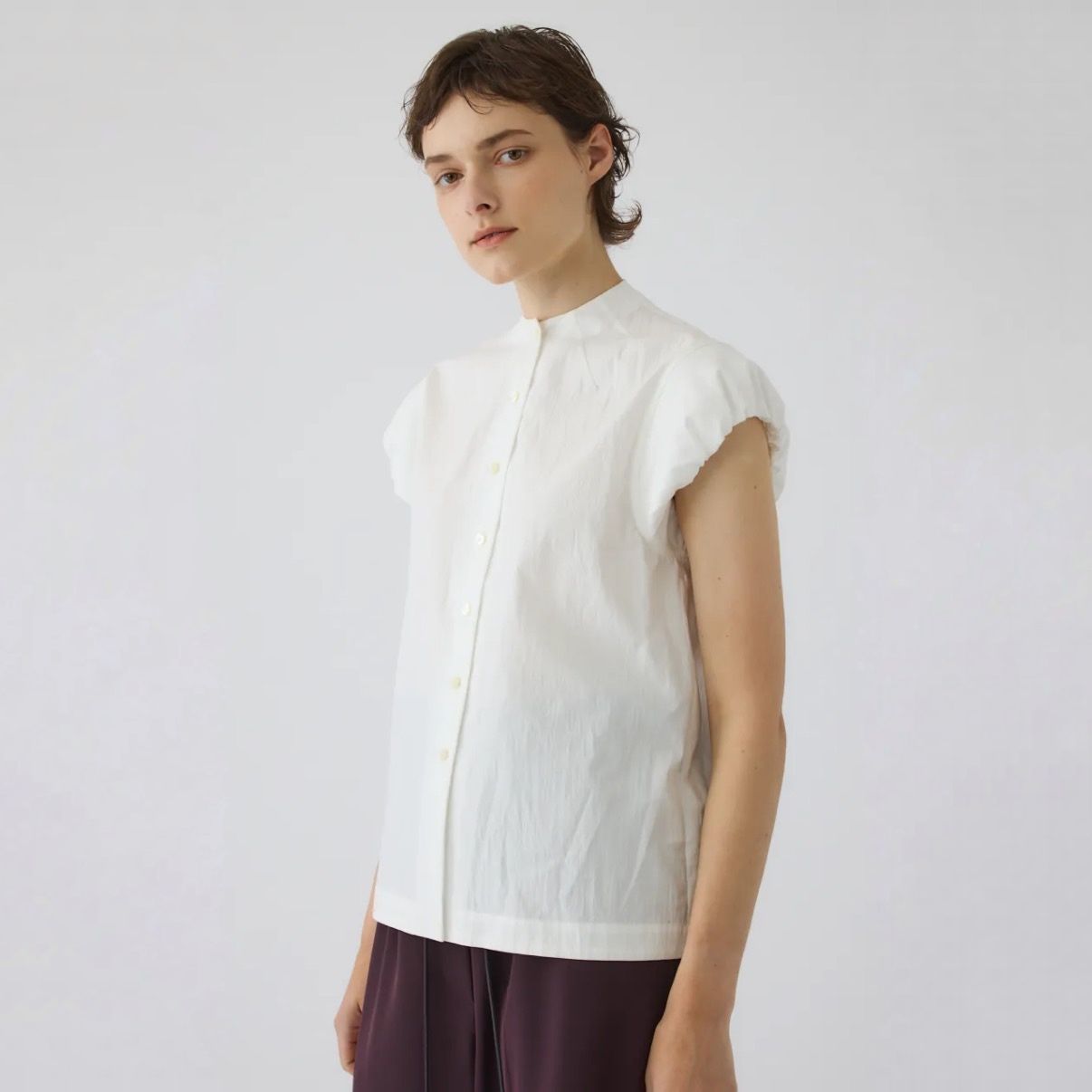 【残り一点】Bottle Neck Volume Blouse