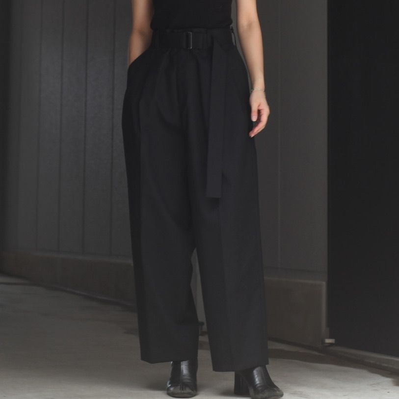 stein - 【残りわずか】Belted Wide Straight Trousers | ACRMTSM