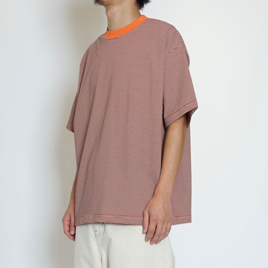 【残りわずか】Mercerization Border Wide S/S Tee