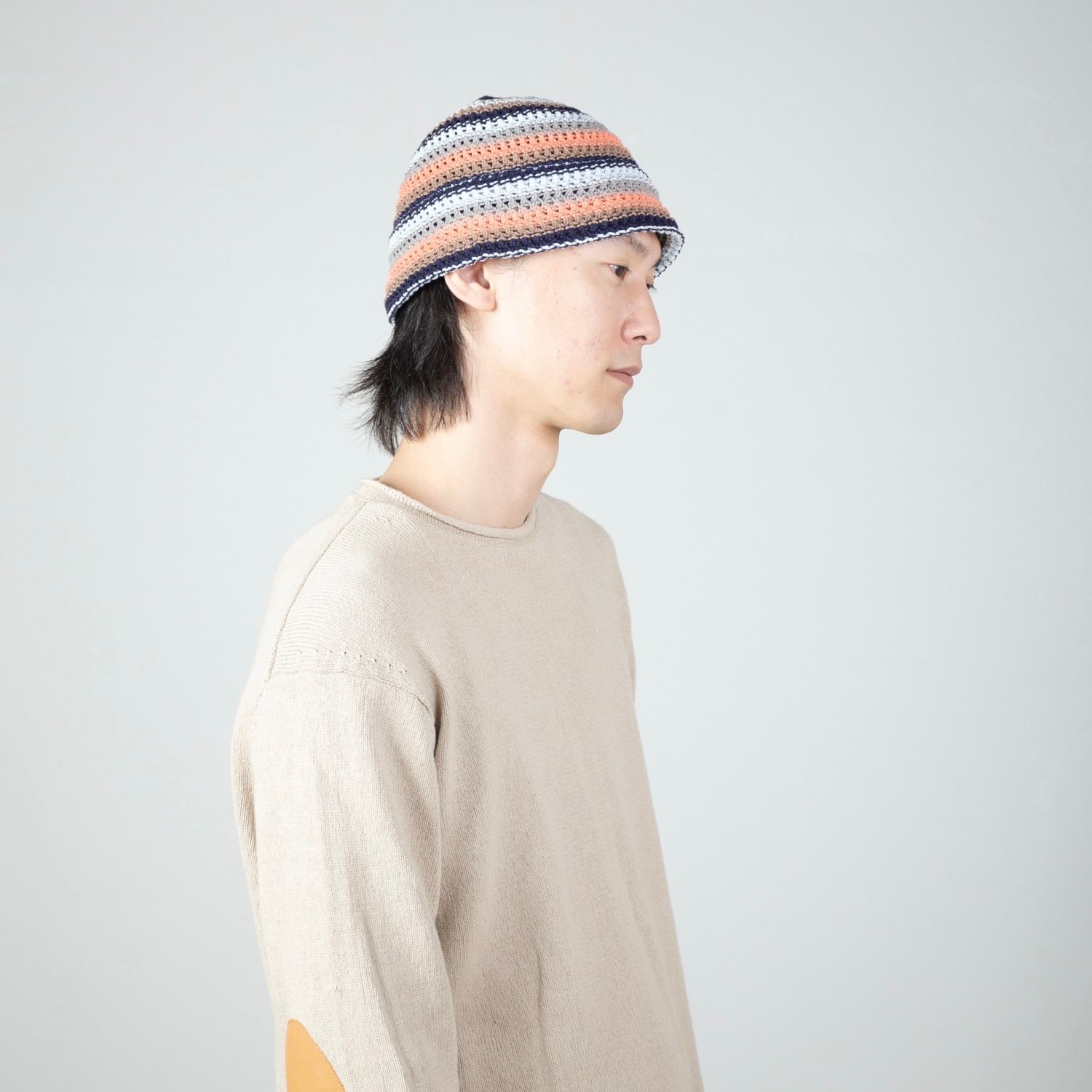 【残り一点】Multi Border Knit Hat