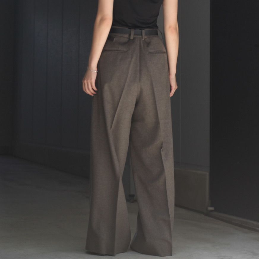 【残り一点】Wool Doeskin Extra Wide Trousers