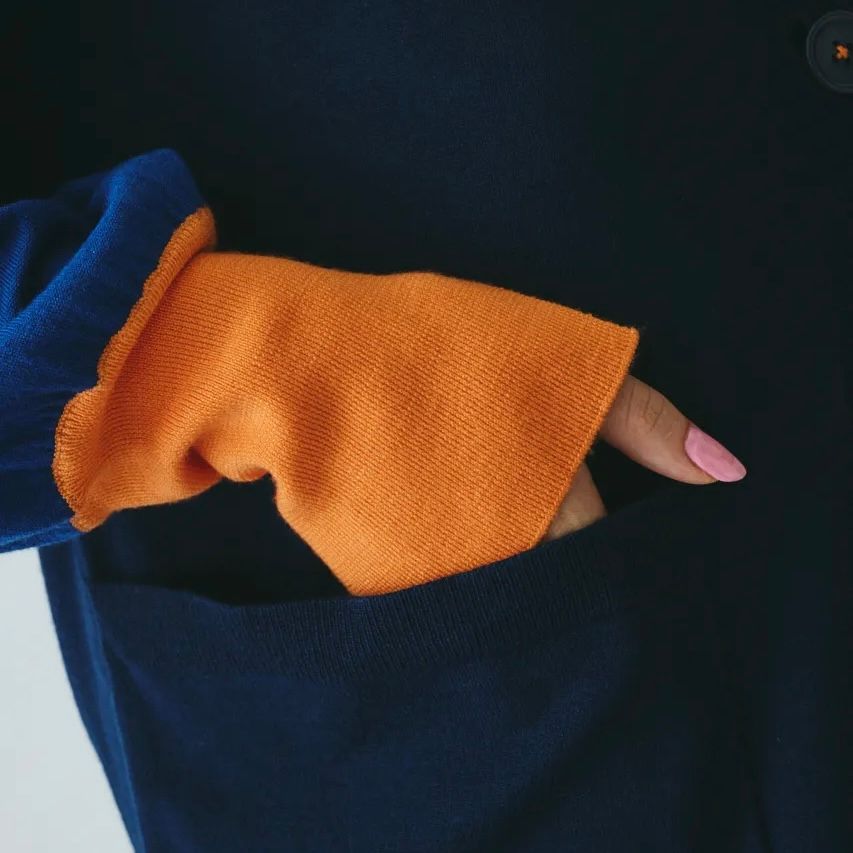 【残り一点】Bicolor Knit Cardigan