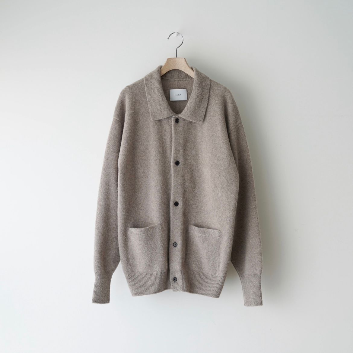 ssstein - 【残りわずか】Fine Alpaca Knit Collared Cardigan