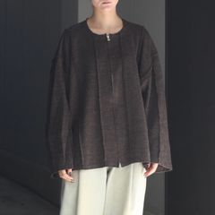 【残り一点】ミラノリブウールジップカーディガン