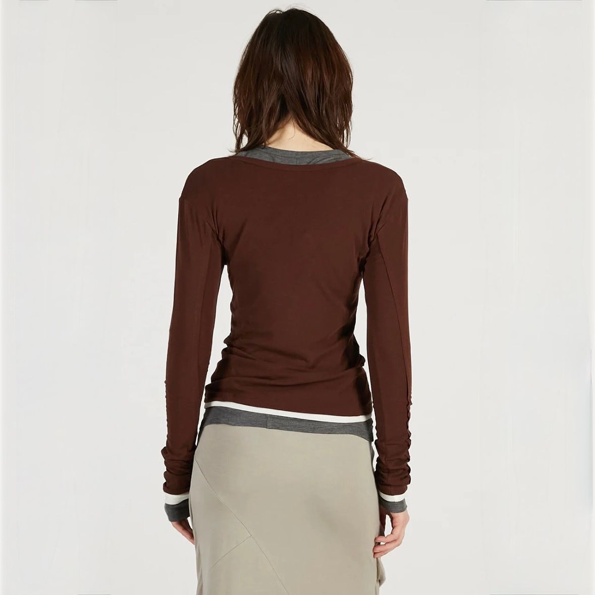 【残り一点】ダブルネックレイヤードトップ