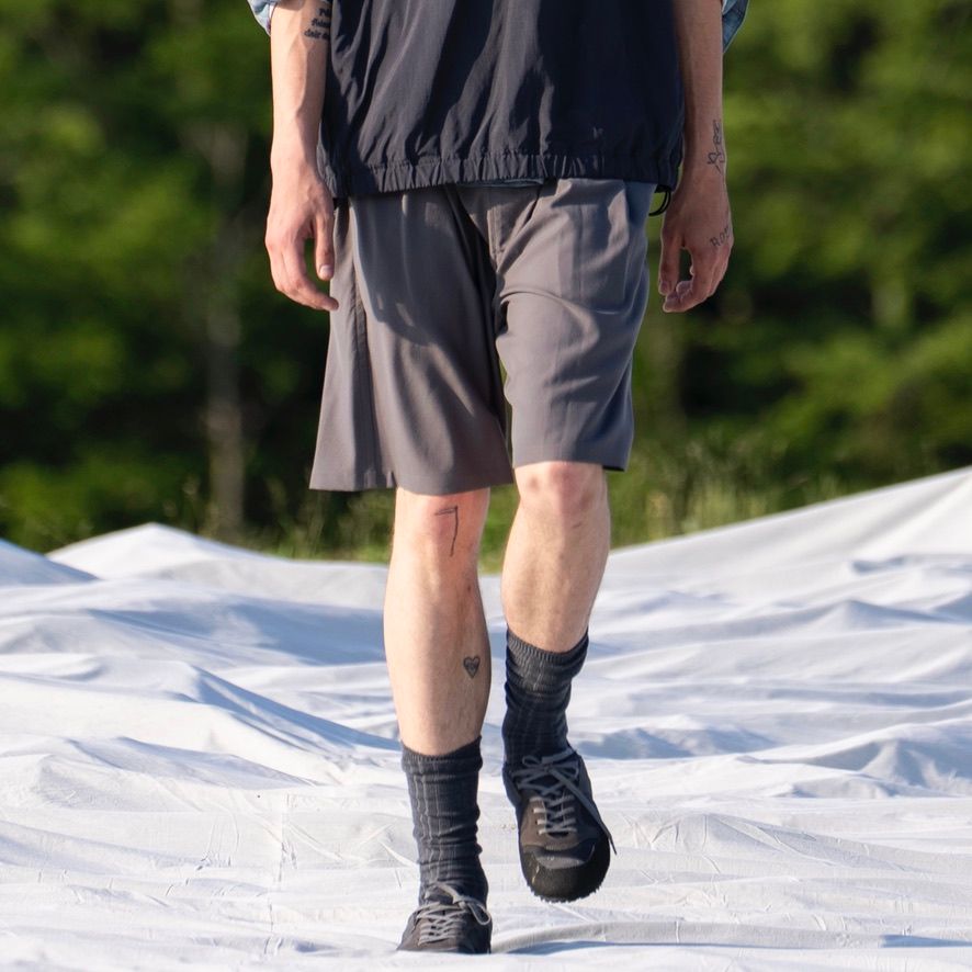 【残り一点】Wool Washer Tropical 2Pleated Easy Shorts