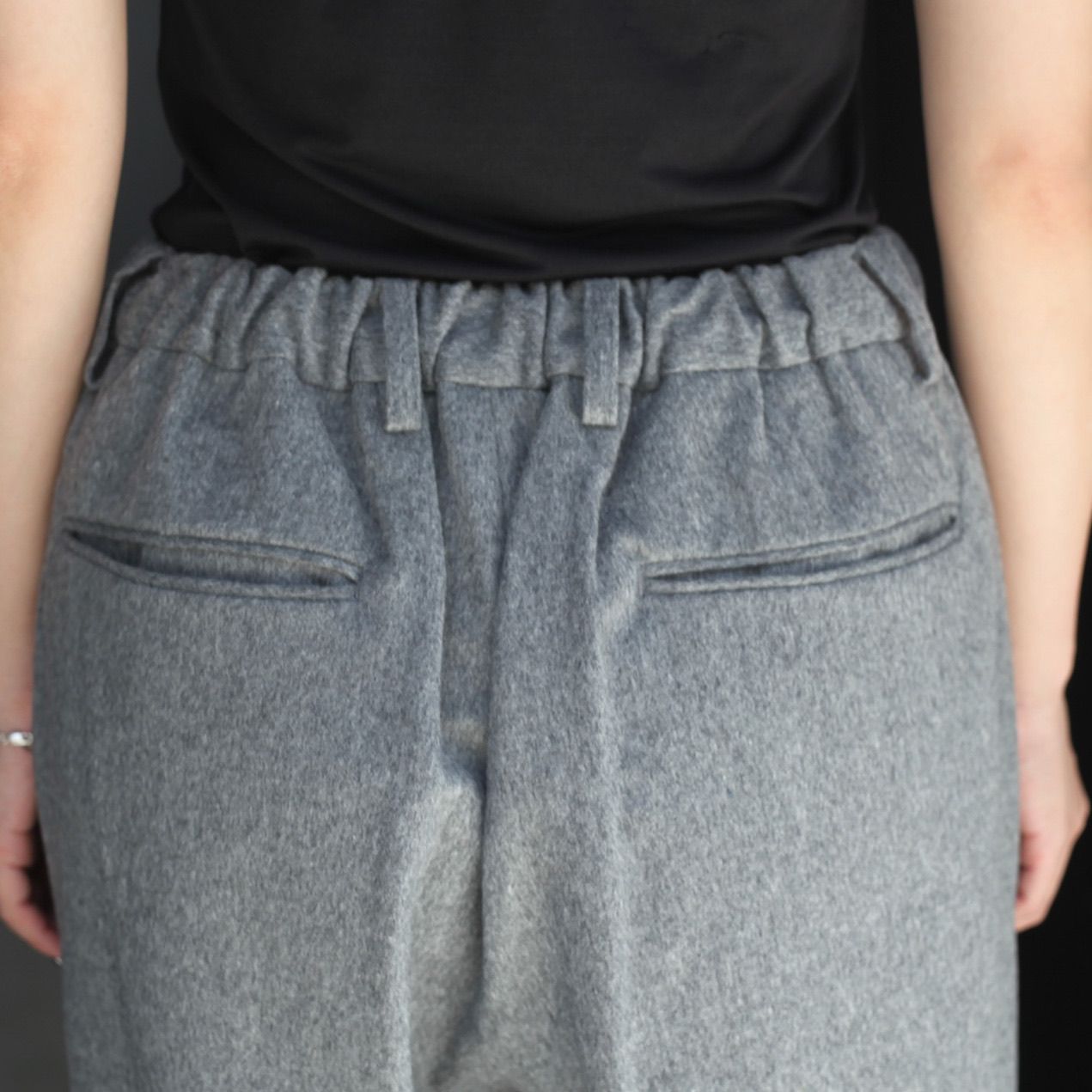 【残り一点】W/CA Beaver Easy Wide Trousers