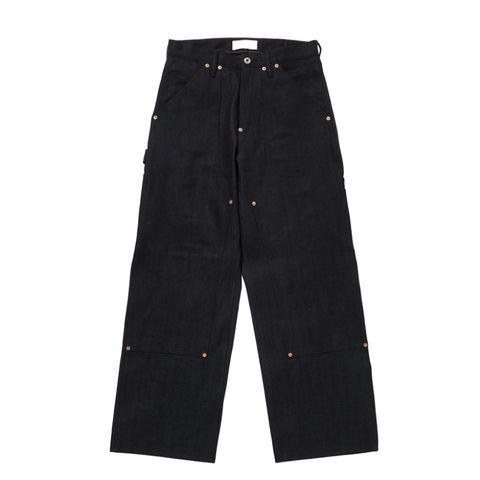 【残り一点】Twisted Heather Denim Pants Double Knee