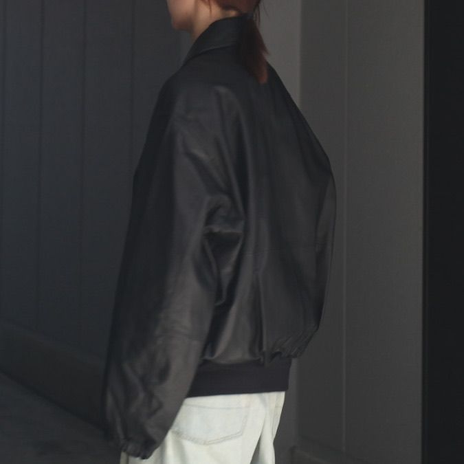 【残りわずか】Leather Zip Short Jacket