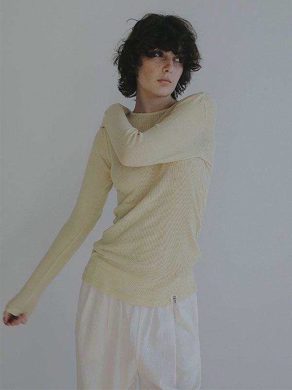 DEPENDREシアーロンTee / カットソー （CREAM）