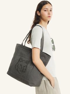 フォックスヘッド ラージ トートバッグ (beluga)