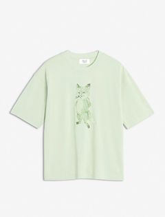 【レディース】 レディー フォックス ボクシー Tシャツ オーバーサイズ 半袖 カジュアル ストリートコーデ 綿100％ トレンド シンプル おしゃれ