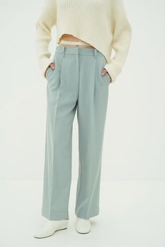 ツーウェイタックストレートパンツ - 2WAY TUCK STRAIGHT PANTS (BLUE)