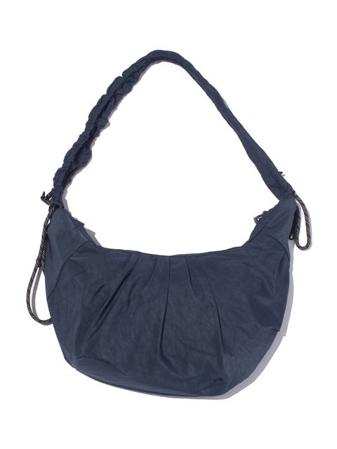 テクスチャード ツイル ボディバッグ  / TEXTURED TWILL BODY BAG （Navy)