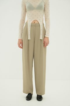 【26SS】 ベーシックタックパンツ -  BASIC TUCK PANTS (BEIGE)