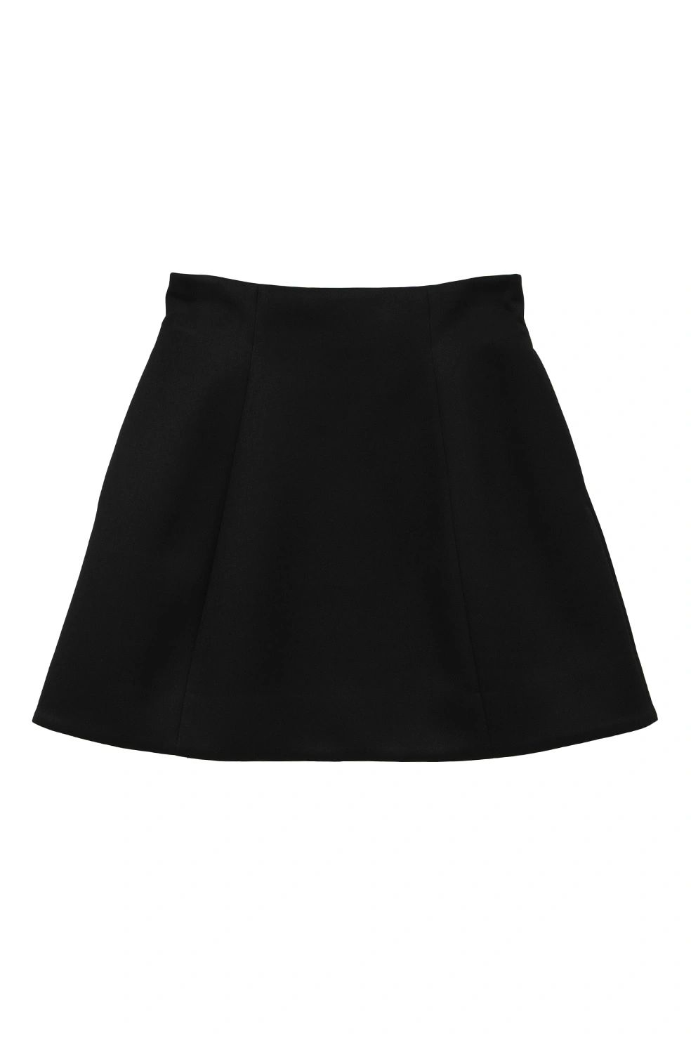ミニスカート -  CONSTRUCTIVE MINI SKIRT (BLACK)